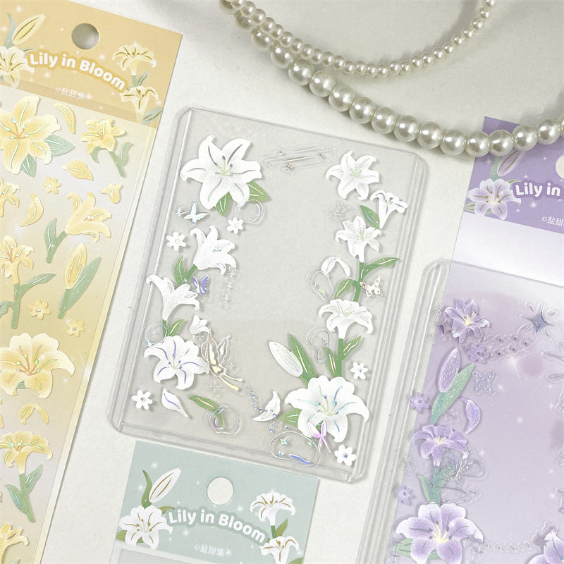 Lily Flower Toploader Deco Sticker